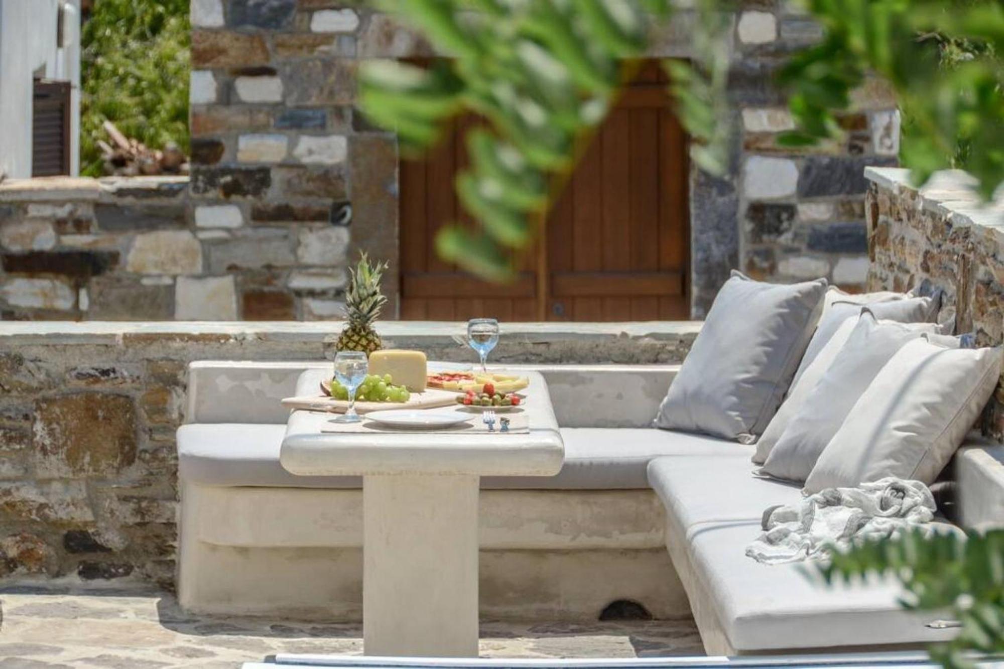 Villa Anthemion Naxos With Outdoor Jacuzzi Ano Sangrion ภายนอก รูปภาพ
