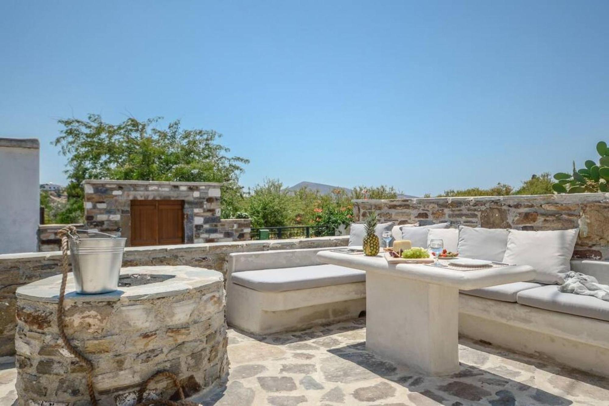 Villa Anthemion Naxos With Outdoor Jacuzzi Ano Sangrion ภายนอก รูปภาพ