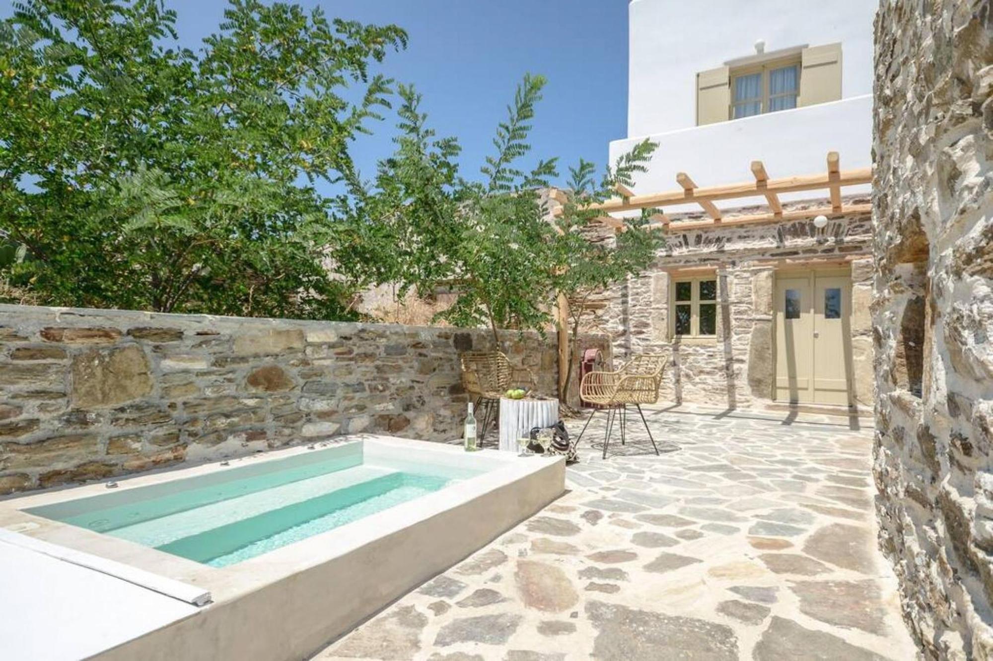 Villa Anthemion Naxos With Outdoor Jacuzzi Ano Sangrion ภายนอก รูปภาพ