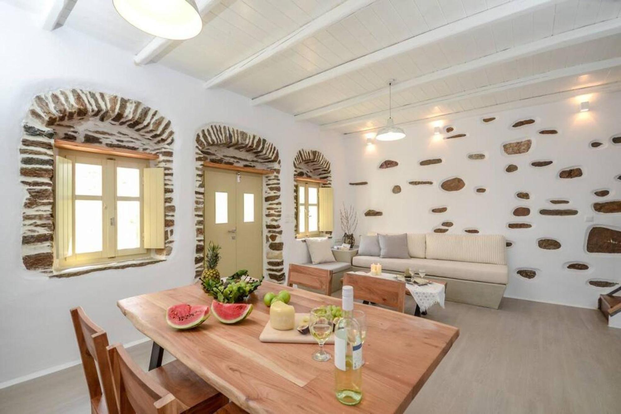 Villa Anthemion Naxos With Outdoor Jacuzzi Ano Sangrion ภายนอก รูปภาพ