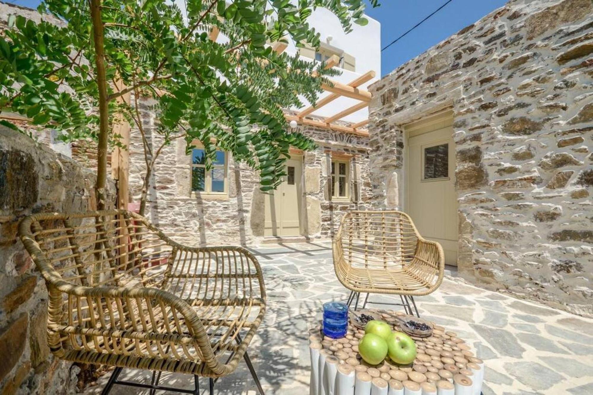 Villa Anthemion Naxos With Outdoor Jacuzzi Ano Sangrion ภายนอก รูปภาพ